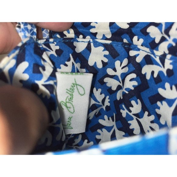 Vera Bradley Glenna Mini Crossbody Shoulder Purse Bag Blue Paisley Floral - Picture 12 of 12